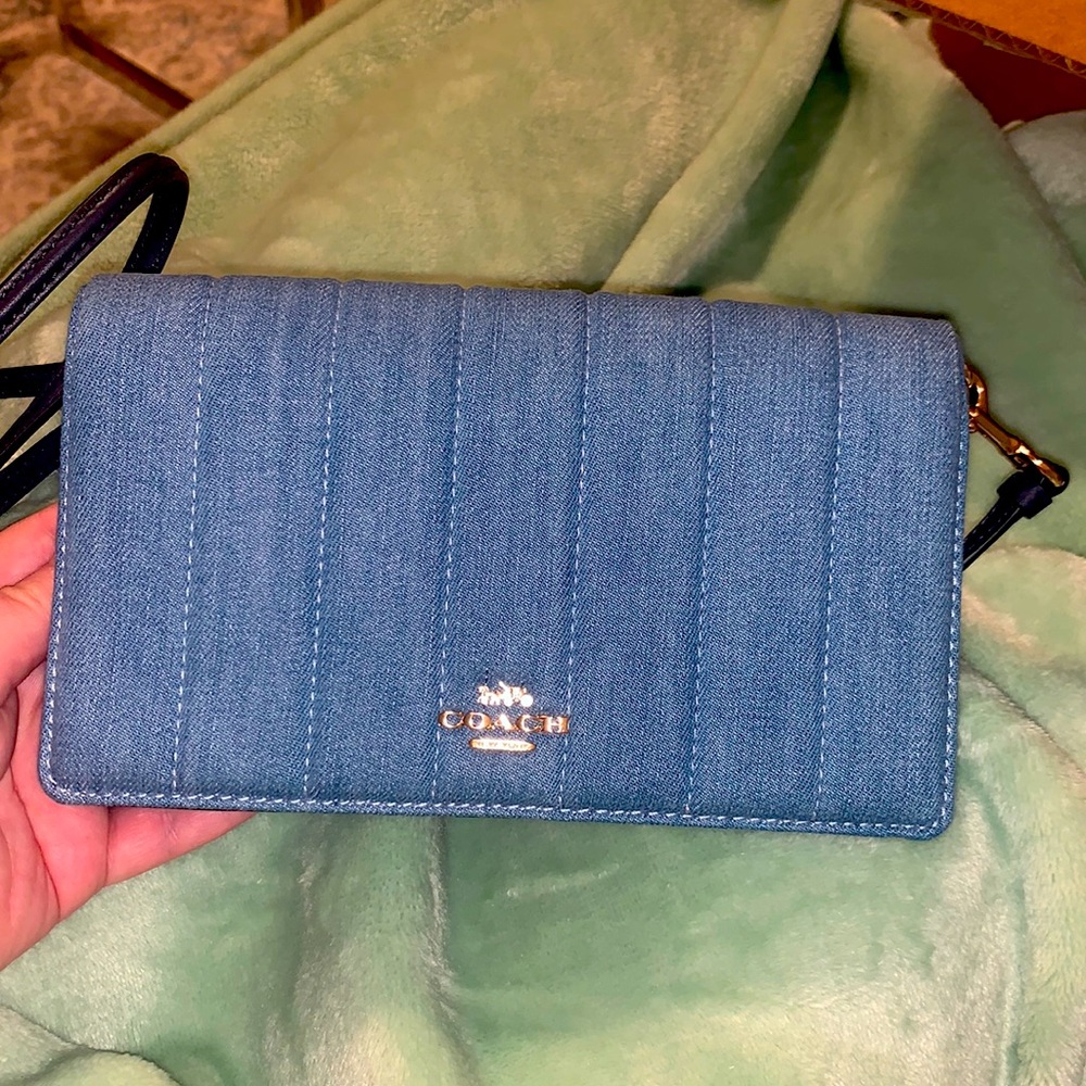 Denim Coach purse